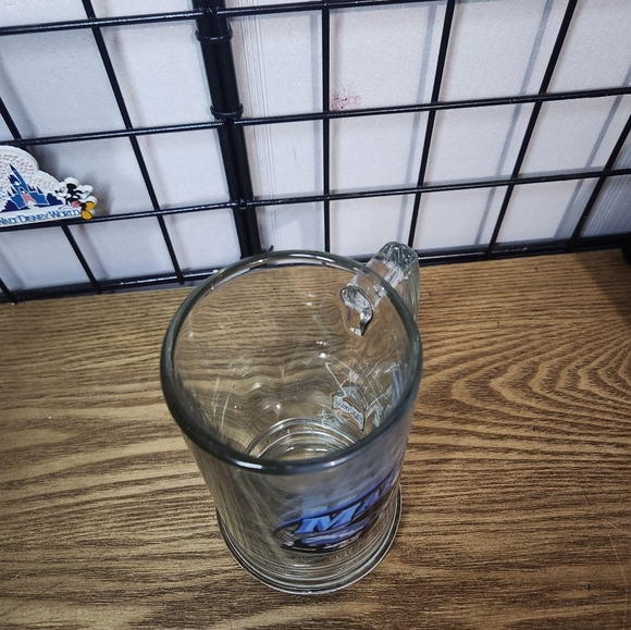 VINTAGE NASCAR Mark Martin #6 Phzer Embossed Glass Beer Mug - Picture 4 of 4